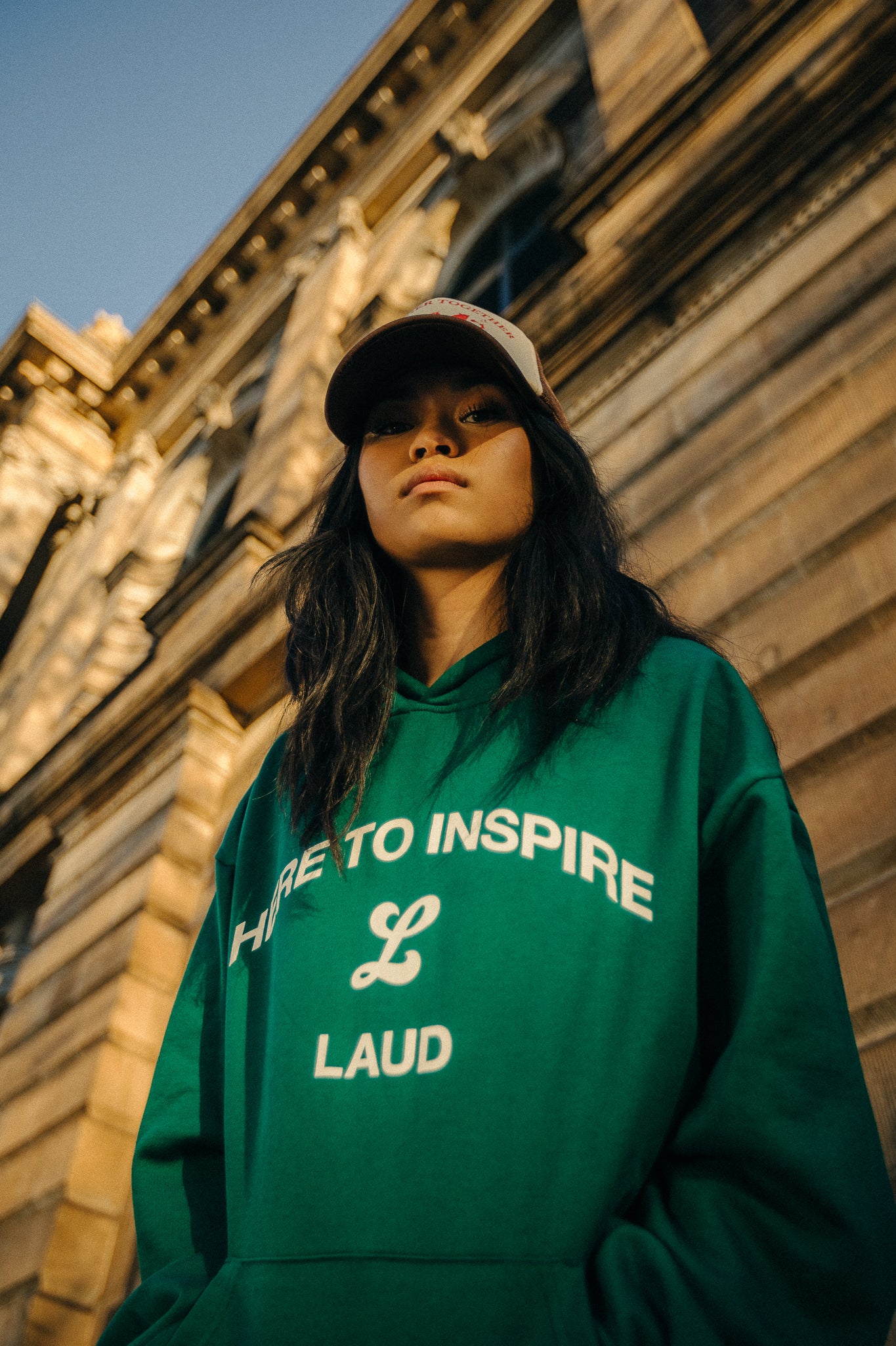 HERE TO INSPIRE HOODIE - GREEN