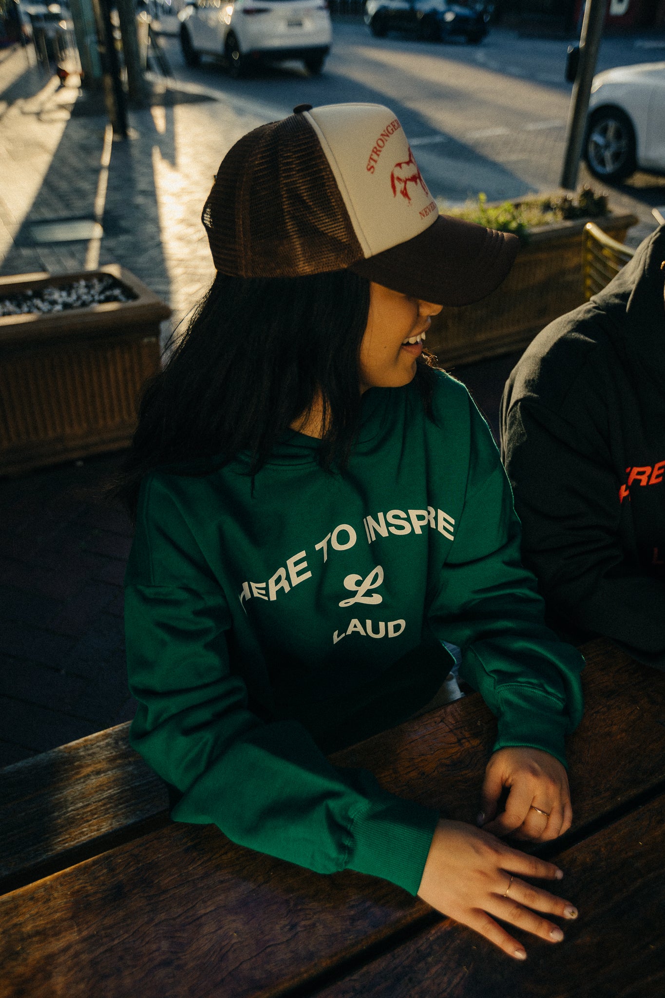 HERE TO INSPIRE HOODIE - GREEN